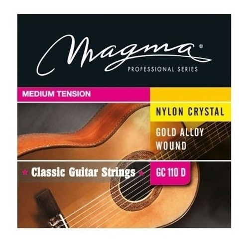 Encordado Para Guitarra Clásica  Criolla  Magma Gc110d Nylon