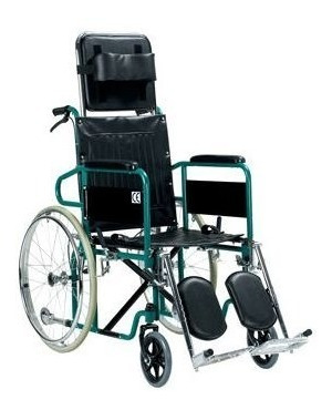 Imagen 4 de 9 de Silla De Ruedas Reclinable Plegable, Apoya Piernas Elevable