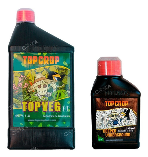 Top Crop Combo X2 Veg 1l Y Deeperundergrown 250ml Vegetación