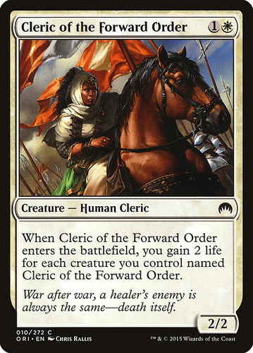 Carta Magic Cleric Of The Forward Order Magic Origins Mtg