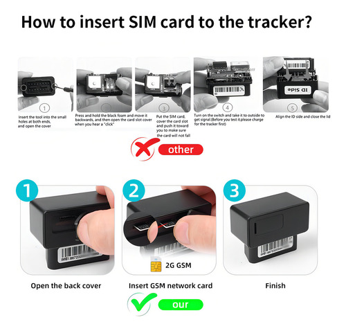 Tracker Localizador Gps Obd2 App Rastreador Vehicular Escucha Voz Auto Plataforma Ilimitada + Cuenta Yosoo