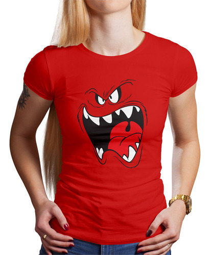 Polo Dama Red Monster (d0439 Boleto.store)