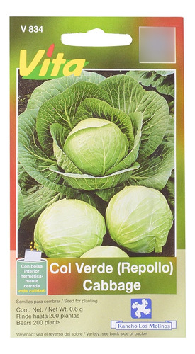 Semillas De Col Verde 0.6 Gr