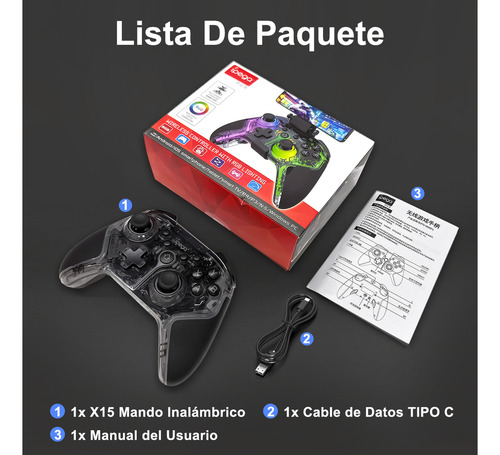 Ipega Controles Gamer Para Pc Inalambricos Gamepad Android Bluetooth Gamepad De Nintendo Switch Controles Joystick Cyber Rgb Pg-9666th