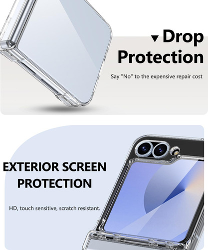 Funda De Teléfono Vihibii Para Samsung Galaxy Z Flip 6 Azul