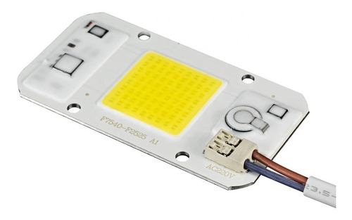 Led Cob 50w Blanco Frio 220v 6000/6500k Con Bornera 