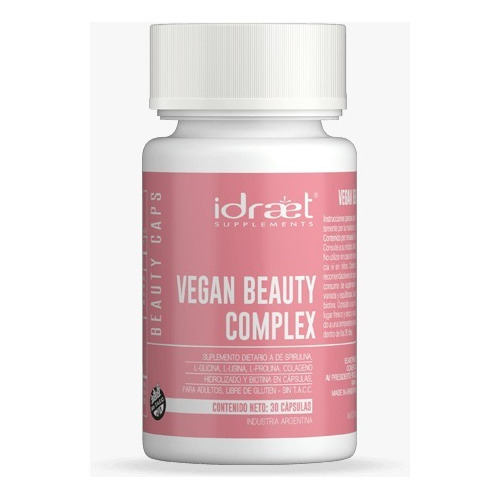 Idraet Vegan Beauty Complex- Suplemento 30 Cápsulas