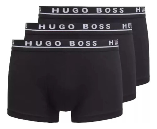 Boxer 3 Pack Trunk Hugo Boss De Algodon Hombre - Original