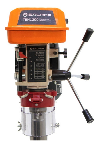 Taladro De Banco 13mm 250 Watts 5 Velocidades Salkor Tbh1300 Color Naranja