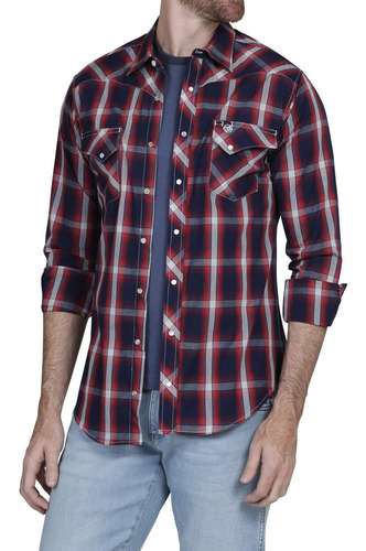 Imagen 5 de 5 de Camisa Vaquera Wrangler Hombre Western Fashion W02
