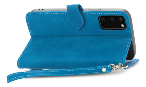 B Funda De Piel Con Estampado De Flores En Relieve Para