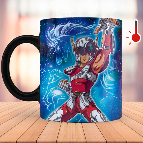 Taza Mágica Caballeros Del Zodiaco Seiya Pegaso