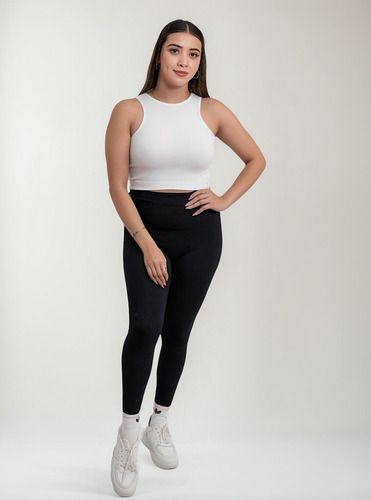 Conjunto Deportivo Leggins + Blusa 2 Piezas Licra Mujer Dama