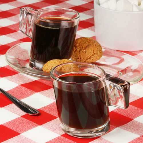 Pisa Juego De 6 Tazas De Vidrio Para Café Expreso. 80 Ml. Color Transparente
