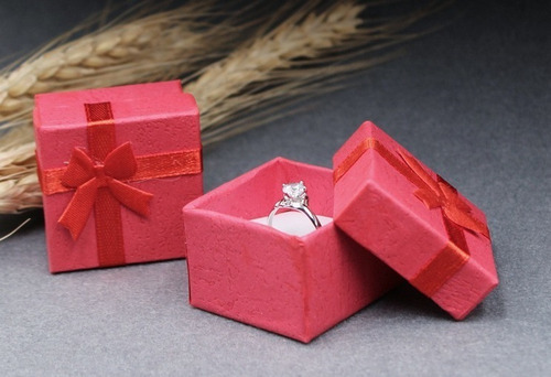 Imagen 2 de 4 de Set 24 Cajas De Regalo Para Joyas 2 Tonos 4x4cm.