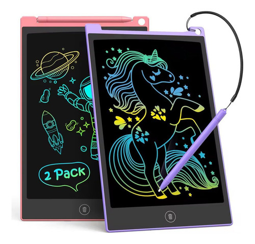 Tableta De Escritura Lcd Tecjoe Colorful Doodle De 10 Pulgad