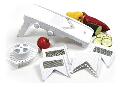 Norpro V-slicer Rallador Mandolina Con Soporte De Protección