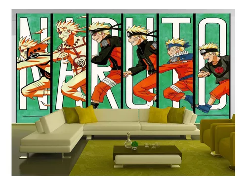 Adesivo De Parede Anime Naruto Mangá Personagens 9m² Nrt29