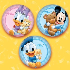 32 Botones Pin Mickey Y Minnie Disney Baby Babies Distintivo