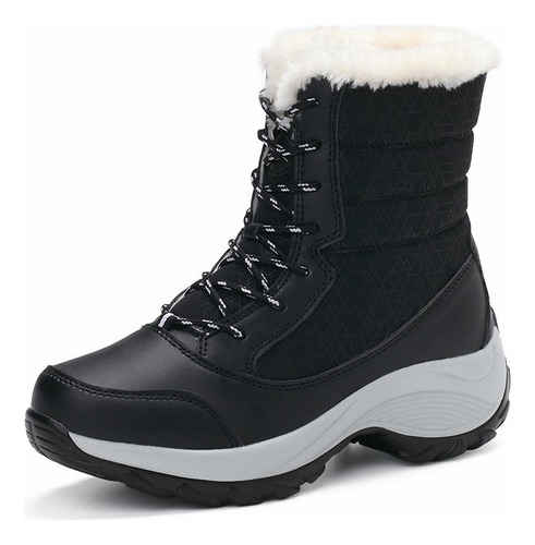 Botas De Nieve Cálidas Para Mujer, Botines De Felpa