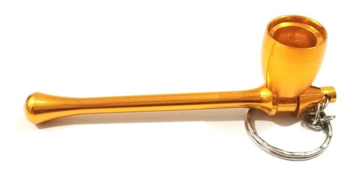 Imagen 2 de 10 de Pipa Metal Llavero Honguito Desarmable Practica 10 Cm.