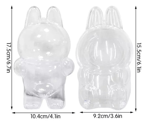 6 Bolsa Protectora Transparente Para Muñeca Labubu,plástico
