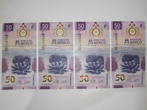 Billetes 50 Pesos Conmemorativos Ab Ad Ae