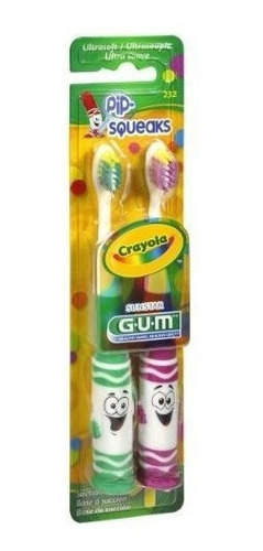 Gum Crayola Cepillos De Dientes Pip-squeaks Ultrasoft, 2 d.