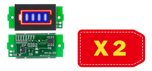 Modulo Indicador Carga Baterías Litio 1s-8s 18650 Voltimetro