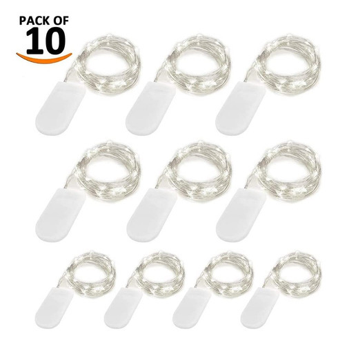Luces De Cadena De Hadas Led Funciona Con Pilas Color Blanco Led Fairy Lights