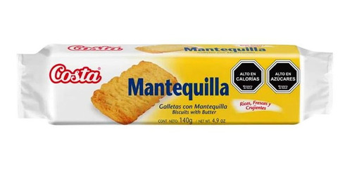 Galletas Costa Mantequilla 140gr(6 Unidad)-super