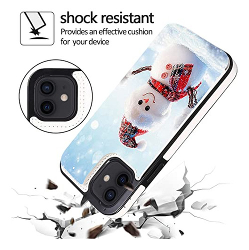 Funda Cartera Para iPhone 12 Pro Max Xmas Pattern (smiling S