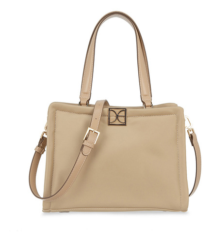 Bolsa Satchel Cloe Llaldemi Grande Color Marrón claro
