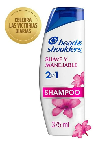 Shampoo Head & Shoulders 2 En 1 Suave Y Manejable Control Ca