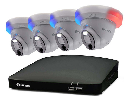 Sistema De Seguridad 4 Cámaras Swann Dvr 4 Canales 1080 