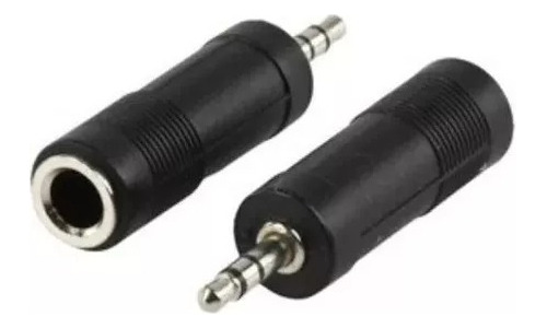 Conector Adaptador Plug 3.5 Estéreo A Jack 1/4 En Plástico 