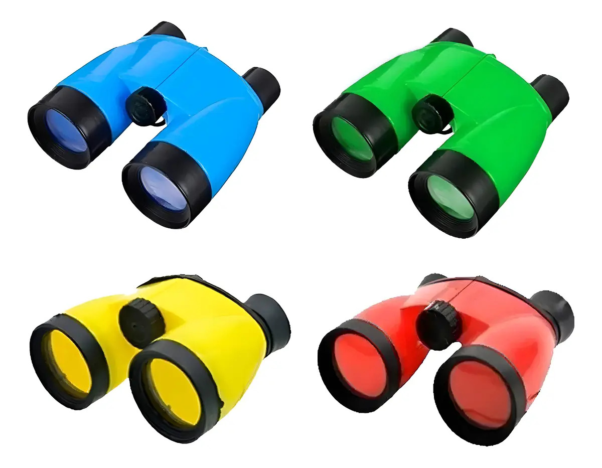 Kit 4 Binóculos Detetive Lembrancinha De Festa Infantil Cor Colorido