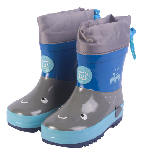 Bota De Agua  Bebe Niño Azul