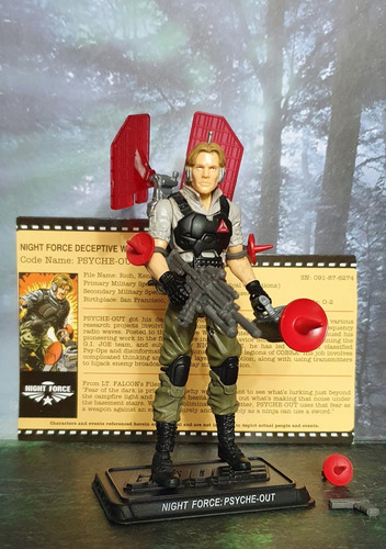 Gi Joe 25th- Club Collectors- Night Force: Psyche-out 