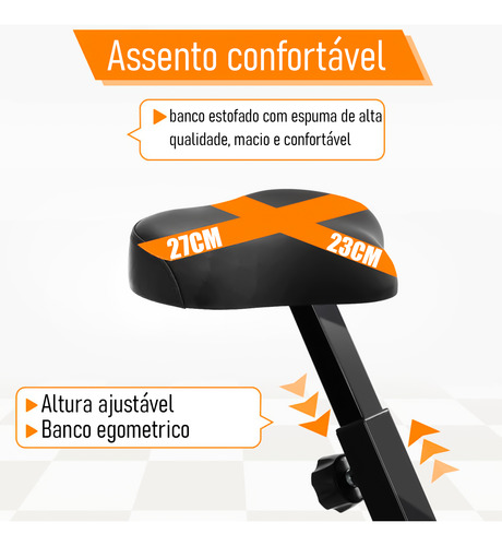 Bicicleta Ergometrica Vertical Dobravel Magnetica Display