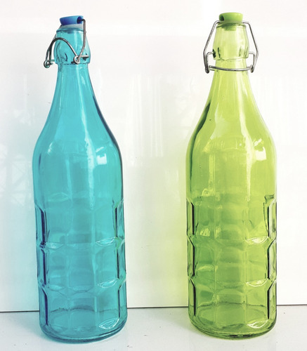 Botella Agua De Vidrio 1 Litro