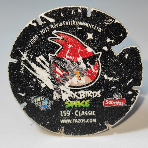 Vuela Tazos Classic Angry Birds Space #159 Sabritas 2013 (Usado)