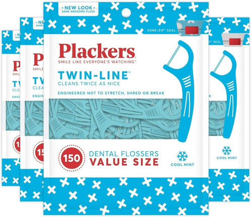 Plackers Twin Line Seda Dental 150 Unidades