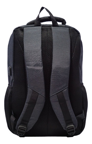 Imagen 3 de 10 de Mochila Portanotebook Unicross Usb Grande Unisex Urbana 6