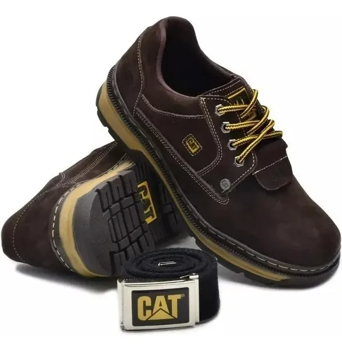 Sapato Cat Couro Sapatenis Tenis cinto Frete gr tis