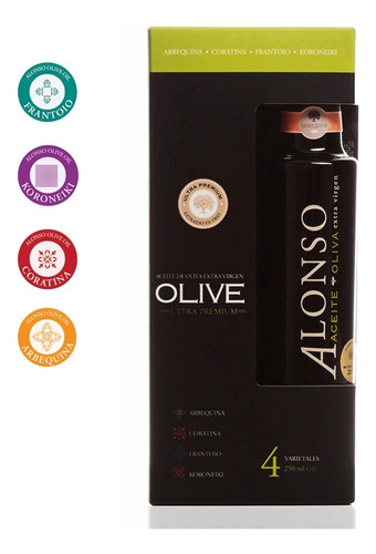 Alonso - Pack 4 Varietales 250 Ml Alonso Olive Oil