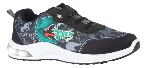 Zapatillas Dinosaurios T-rex Con Luces Linea Pop Footy