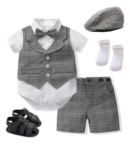 Traje De Bebé De Moda Para Niño, Ropa Elegante, Conjunto [u]