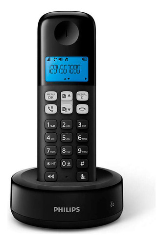 Teléfono Inalámbrico Philips D1311b/77 Negro