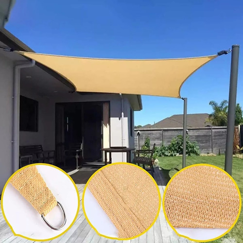Toldo Vela Sombra Rectangular Impermeable 4x5 Mt